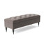 Safar Wide Tufted Rectangle Ottoman Storage Bench – Upholstery Plush Velvet Shoe Bench with Black Turned Wooden Legs-108634783-111753552