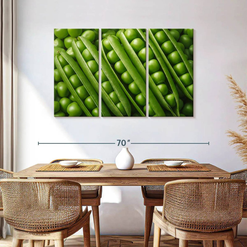 Yarlin Peas, 36" H x 57" W