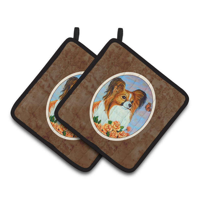Caroline's Treasures Papillon Polyester Potholder