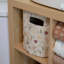 Clementine Fruits & Veggies Canvas Storage Bin