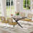 55.11-70.86in Rectangular Extendable Dining Table Set-1102996173-1102996175-1087116900