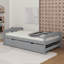 Lit plateforme simple avec lit gigogne-1940174812