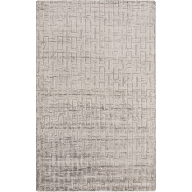 Ines Hand-Knotted Gray Area Rug