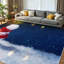 Tapis d'intérieur brun lavable à la machine, motif ours blanc, idéal pour les fêtes de Noël.-2054101002