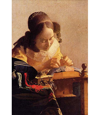 Reproduction d’art « the lace maker » par johannes vermeer