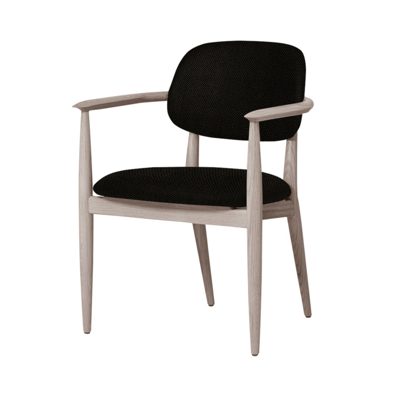 Chaise Slow de Space Copenhagen, Chêne naturel, Trio concassé 383