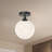 Nedra Glass Semi Flush Mount-66310673