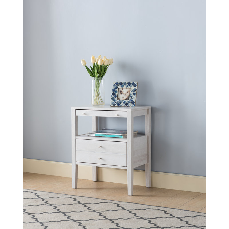 Alaska Accent Table, White