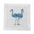 Flamingos in the Mirror Beverly Cotton Blend and Linen Animal Print Square Napkin-50817899