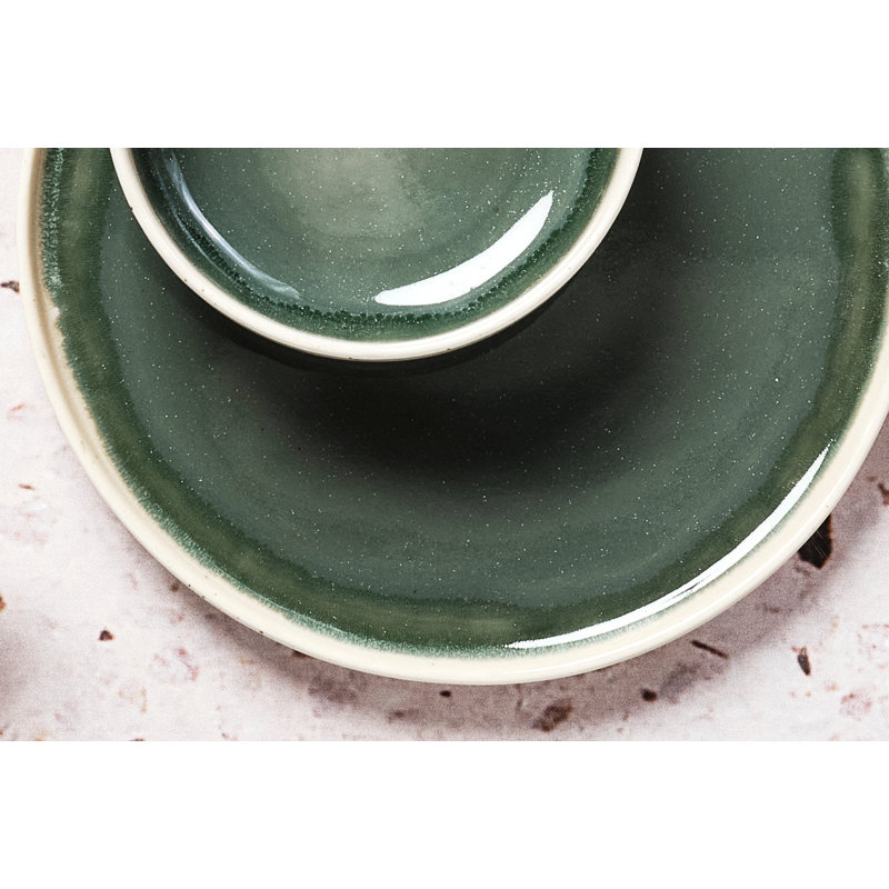 Teller OXYGEN 21,5cm - 6er-Set - Graugrün, Gray/Green