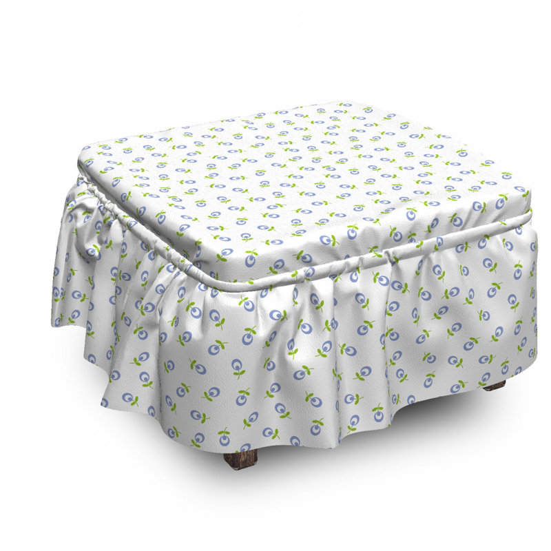 Box Cushion Ottoman Slipcover