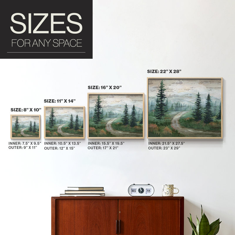High Country -Framed Print - Restickable, 8" H x 10" W, Naturel
