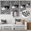 Décoration murale œil monochrome-87836724