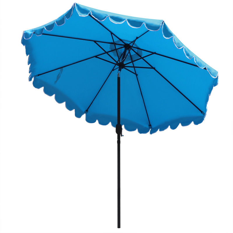 Ogunquit 106'' Tilt Market Umbrella, Aqua