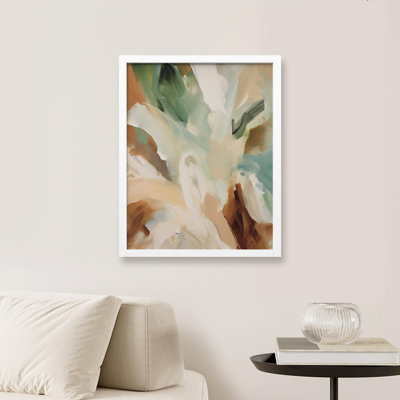 «Abstract Swirls In Earth Tones» sur papier