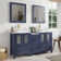 Mehara 60'' Double Bathroom Vanity with Engineered Marble Top with Mirror