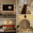 Dimmable Wall Sconce Rechargeable Black Fixture with Remote and Touch Control for Mirror Painting Bedroom Living Room-1543298705