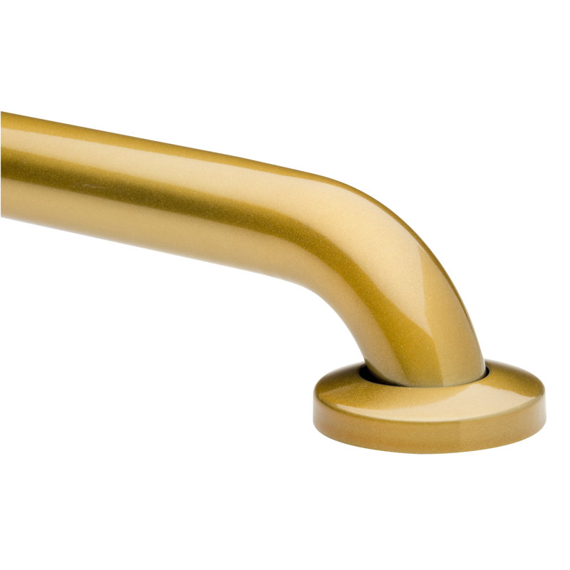 No Drill Gripp Grab Bar, 3" H x 27" W x 3" D, Brass Flair