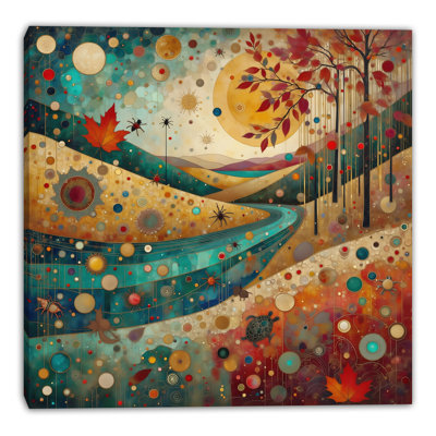 Art mural sur toile Cosmic River Flow