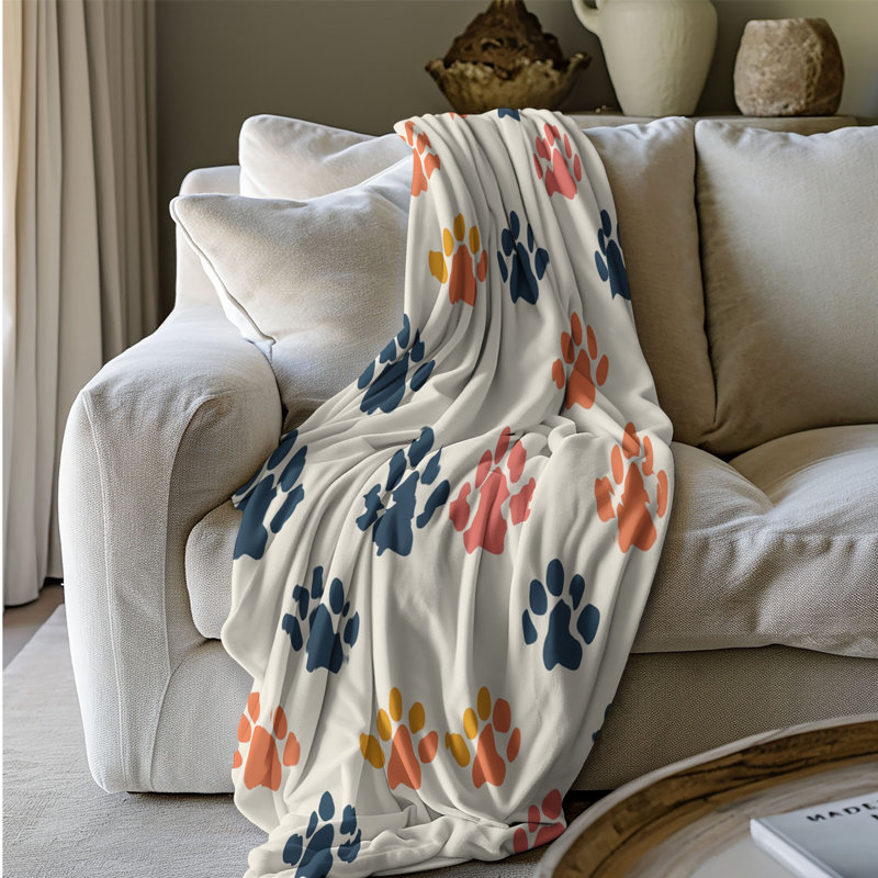 Paws and Claws Designs - 1 pièce Sherpa Premium, Grand lit