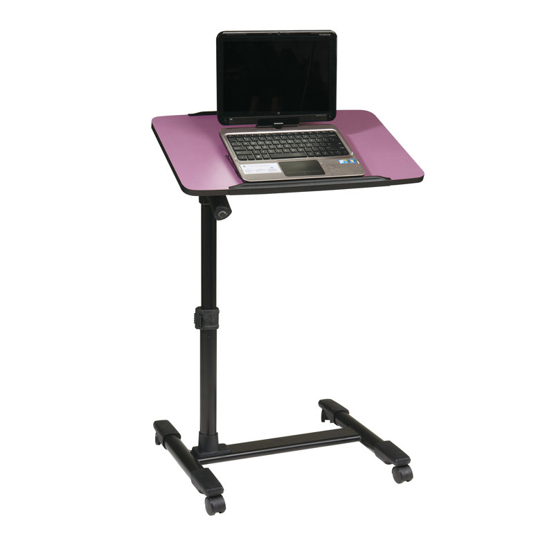 Chariot pour ordinateur portable réglable, Mauve
