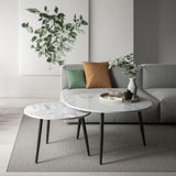 Cycle 2 - Piece Marble Top Living Room Table Set