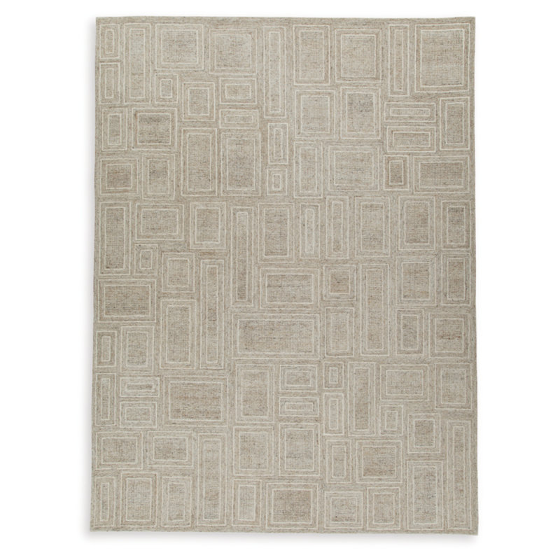 Gray Ivory Honey Hand-Tufted Wool 10' x 14' Rug