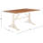 Vikesha Solid Wood Base Dining Table
