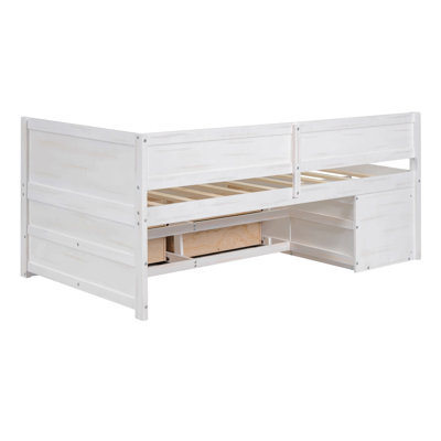 Daybed With Drawers And Shelves，Platform Bed,Bed Frame,Storage Bed