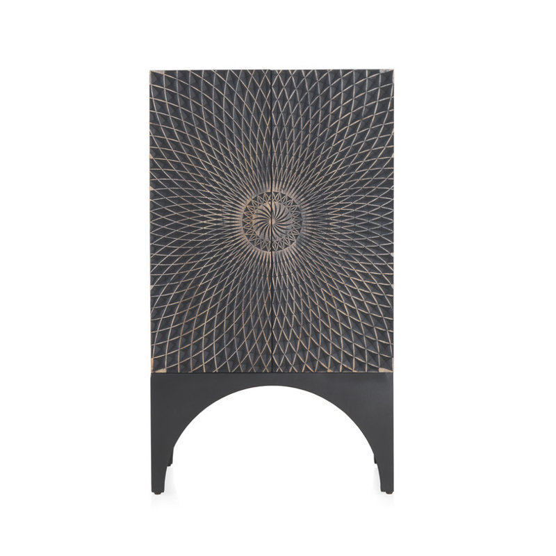 Bibianna 2 Door Solid Wood Wardrobe