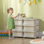 Bendet 6 Drawers Plastic Kids Storage Units 3 Tier Children Toy Chest-1265090324