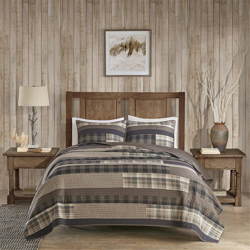Ensemble de courtepointe surdimensionnée 100% coton Winter Plains par Woolrich, Double / Grand