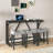 Huriye 4 Pieces Rectangular Bar Dining Table Set with Power Outlet,-2082292944-2135148859