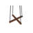 Sturdy 8-hook Natural Wood And Stainless Steel Freestanding Coat Rack For Bedroom, Living Room