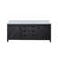 Meuble-lavabo double brun 84 po X P 22 po D, avec comptoir en marbre de culture-117970943-117970947