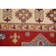 Tapis rouge à motif oriental Kazak
