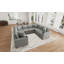 Canapé-lit modulaire convertible en U 108,7 po pour salon, gris-224660682