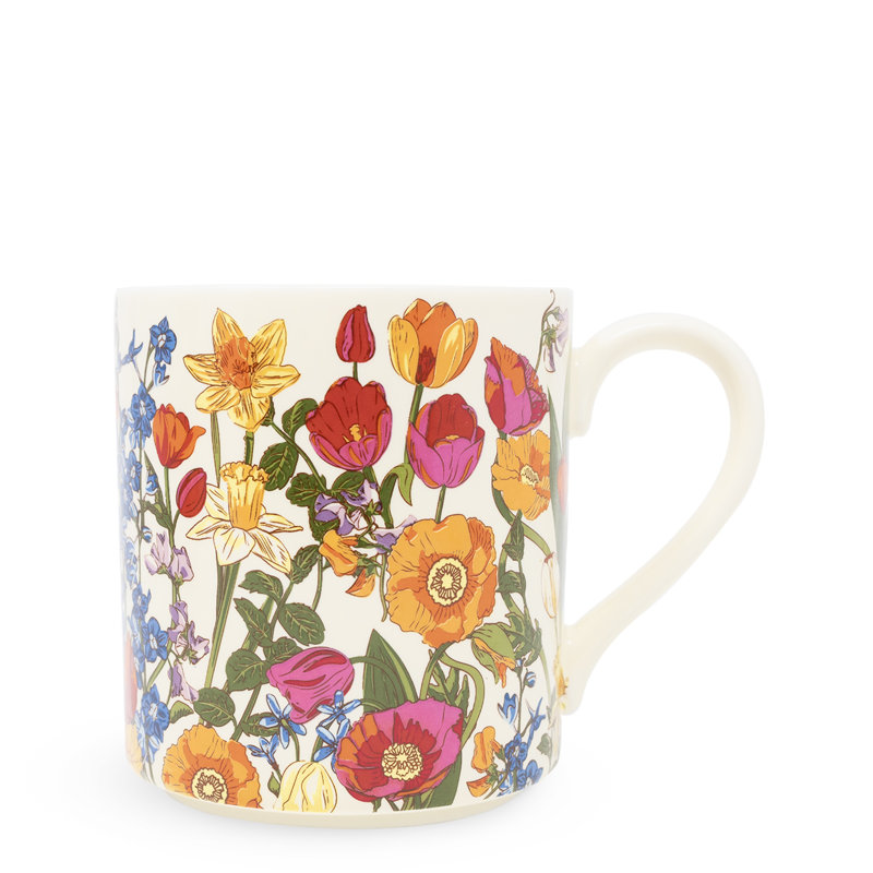 Ceramic Mug, Meadow Bouquet Tonal Seedpearl