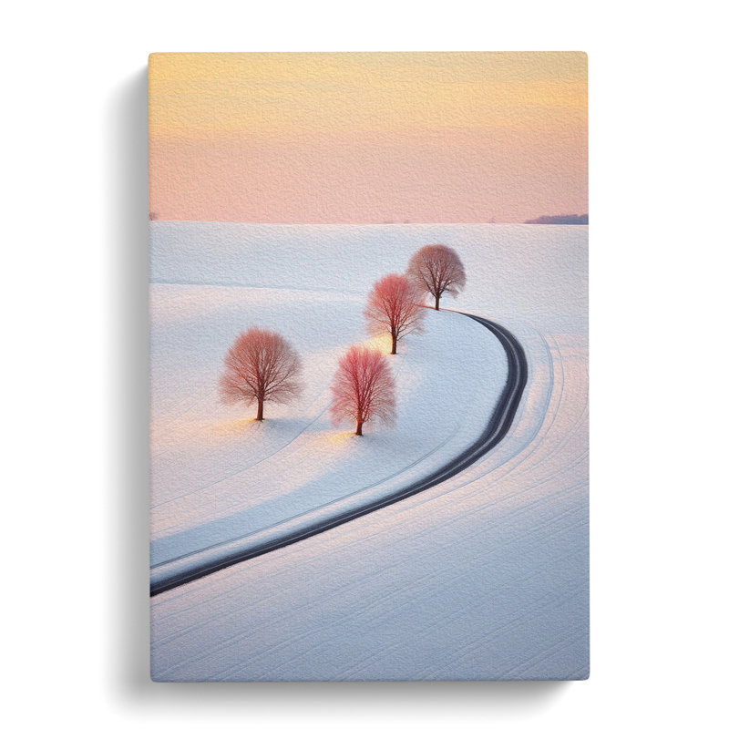 Winter Landscape Colour Field - Print, 76cm H x 50cm W x 3cm D