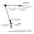 Dezerae 17.5" Silver Desk Lamp, LED Desk Lamp - Swing Arm Architect Lamp with Clamp - Adjustable Natural Sun Lighting for Home Office, Bedroom, or Dorm Room