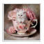 Petite chaton de thé, giclée encadrée, design par Tina LeCour-1232995387-1232995398