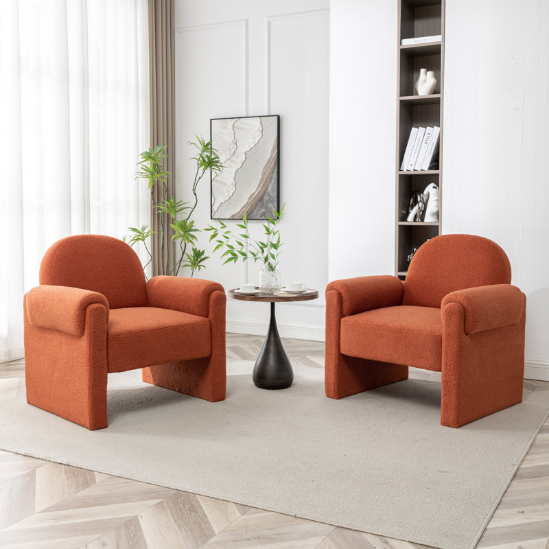 Fauteuil Bryonie, Polyester orange