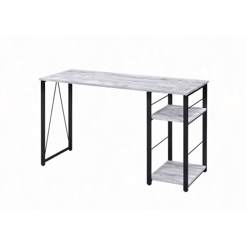 Bureau d'écriture antique blanc et noir, Blanc antique