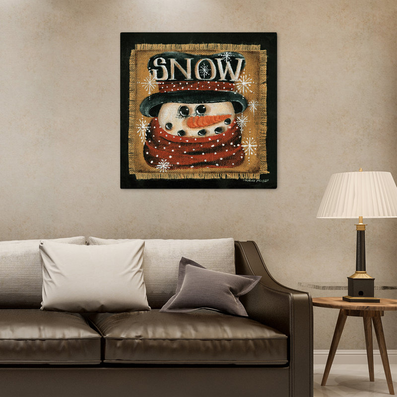 Neige, art contemporain des Fêtes, H 32 po x l 32 po