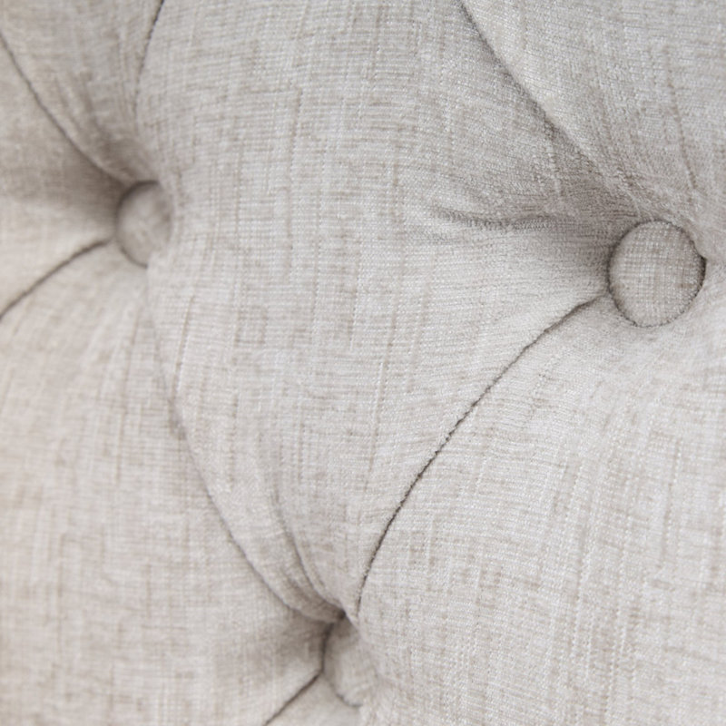 Chaises de salle à manger rembourrées Seita, 4, Gris clair