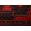 Tapis rouge Teimani 4 pi 4 po x 7 pi 8 po