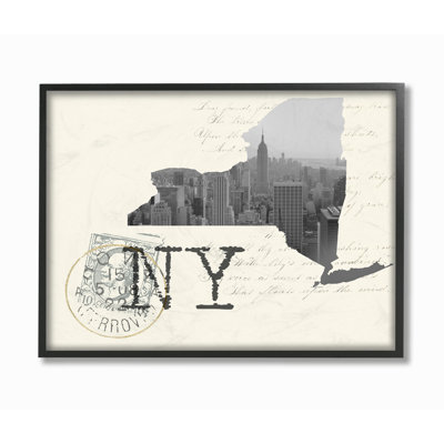 «New York, photographie en noir et blanc sur papier crème» par Daphne Polselli, impression