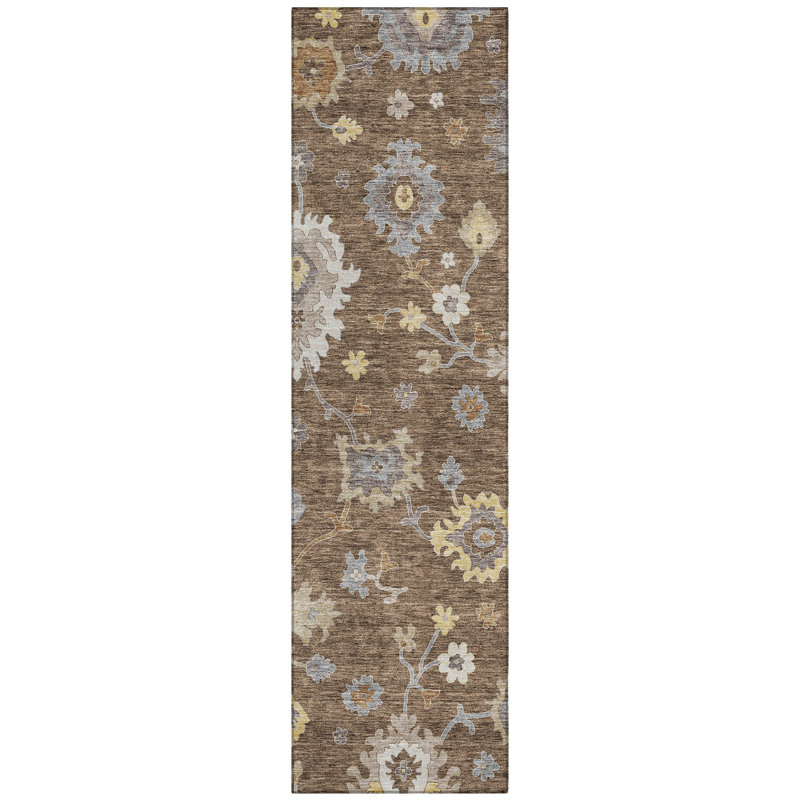 Tapis intérieur / extérieur Caziyah, Tapis de couloir 2 pi 3 po x 7 pi 6 po