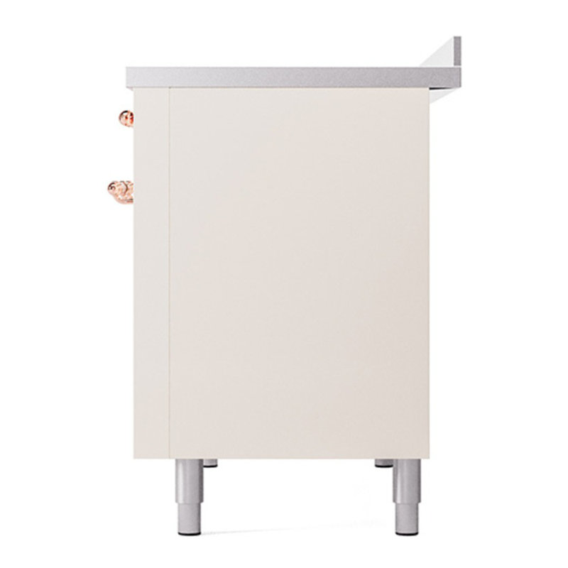 ILVE Nostalgie II 48 in Induction Range, Antique White/Copper