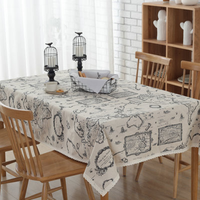 Erik Geometric Cotton Blend Tablecloth
